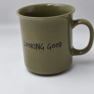 Large Coffee Mug Green Gibson Home 24 oz "Looking Good" Cup